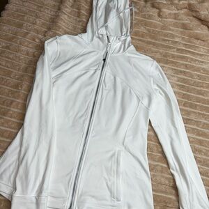 White Zip-Up Hoodie